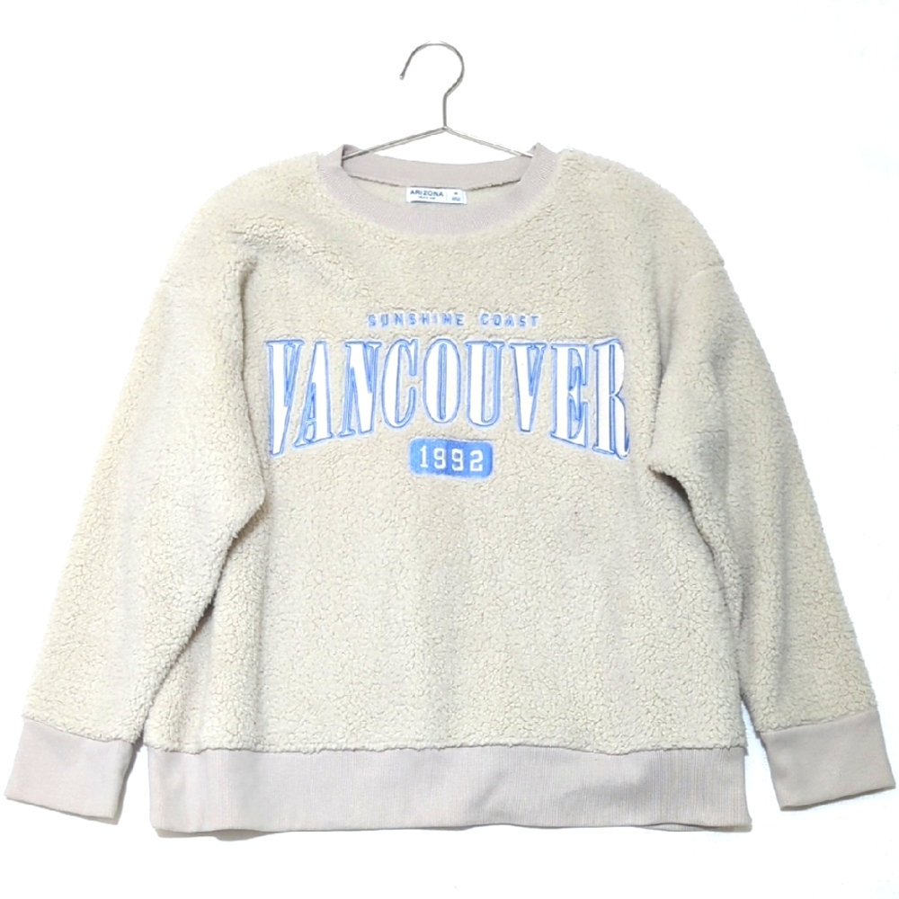 Arizona Jeans Co. | Teddy Crew Neck | Sweatshirt | Casual | Cozy | Embroidered |